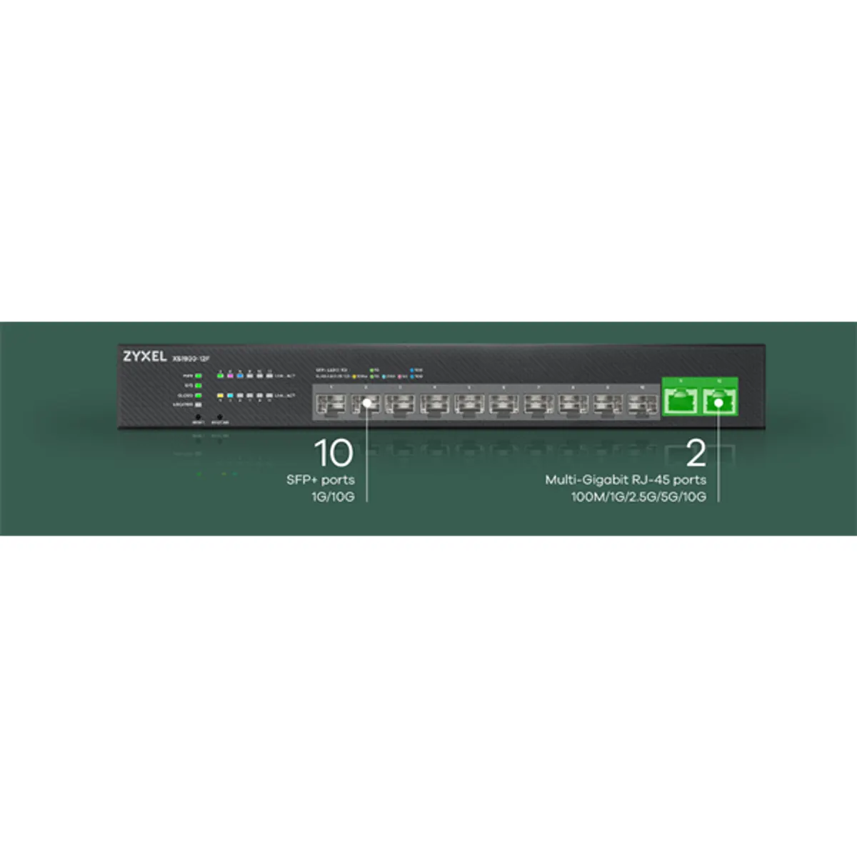 ZYXEL XS1930-12F 12-portos Multi-Gigabit switch L2-L3 100M-1G-2.5G-5G-10G #1