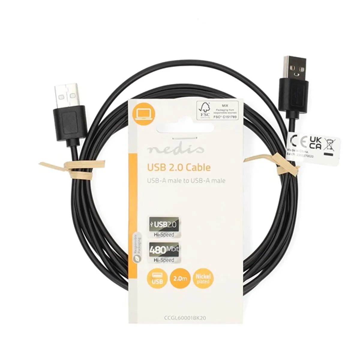 NEDIS CCGL60001BK20 kábel #3
