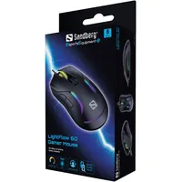 Sandberg 640-27 LightFlow 6D usb 2.0 dpi 1200-3600 6 gomb Huano kapcsoló 1,5 m szövött kábel led #6