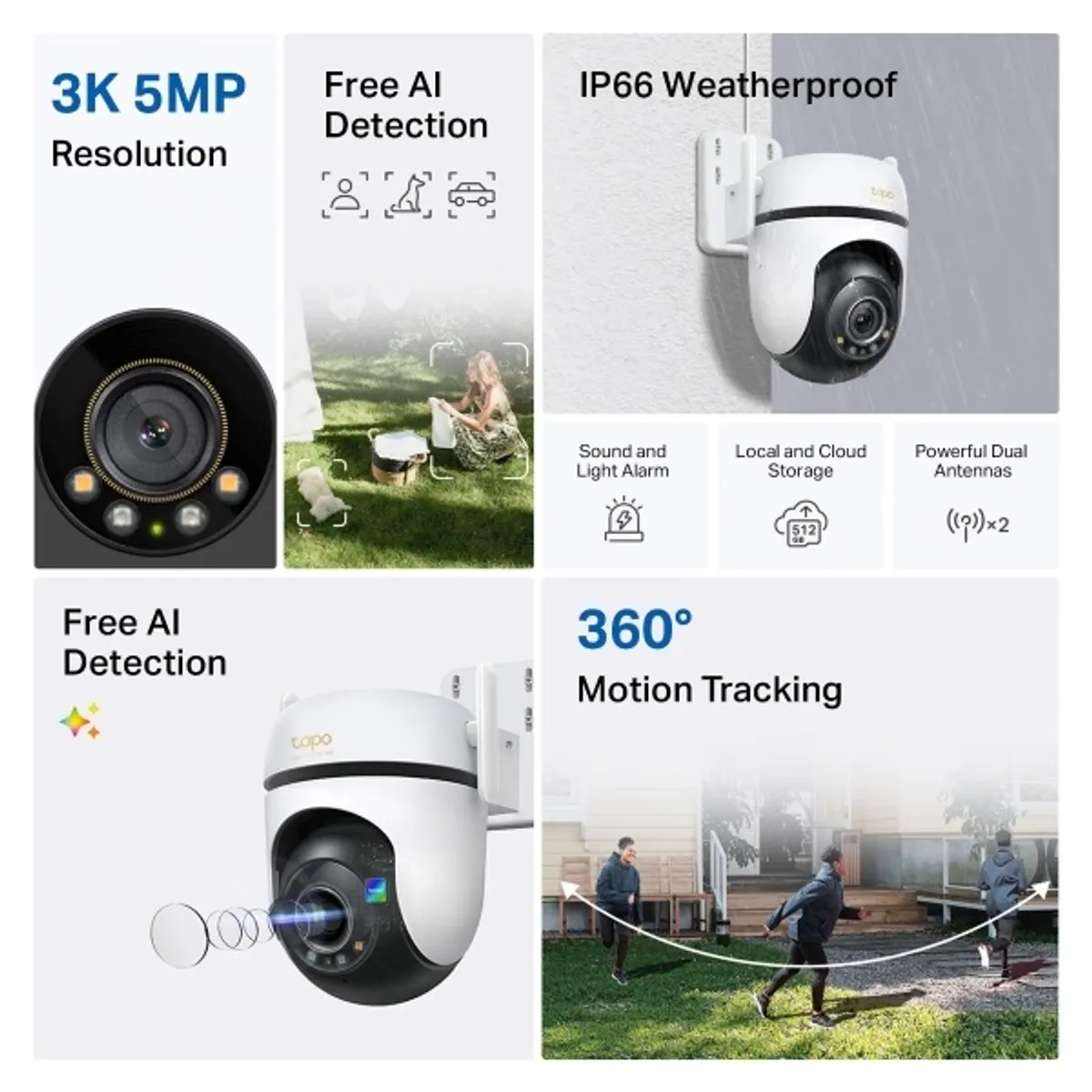 TP-LINK TAPO C530WS kültéri IP kamera 5MP 3.2mm IP66 #2