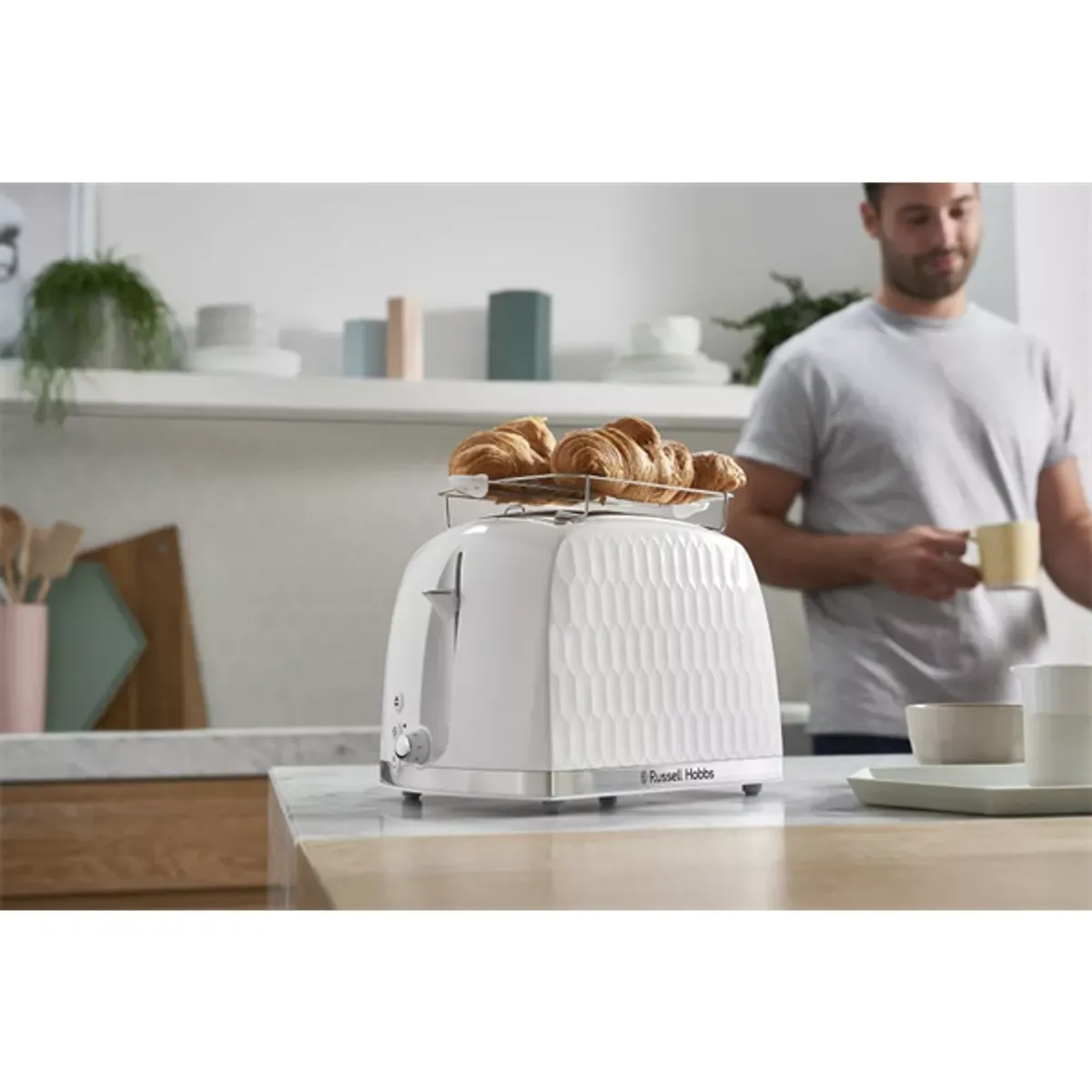 Russell Hobbs 26060-56 Honeycomb kenyérpirító 2 szeletes 1500W fehér #6