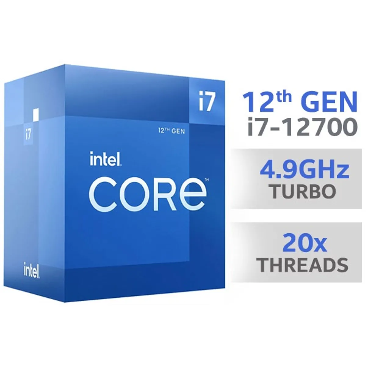 INTEL BX8071512700 Core i7-12700 12 magos LGA1700 Dobozos 25 MB L3 cache 65 W #1