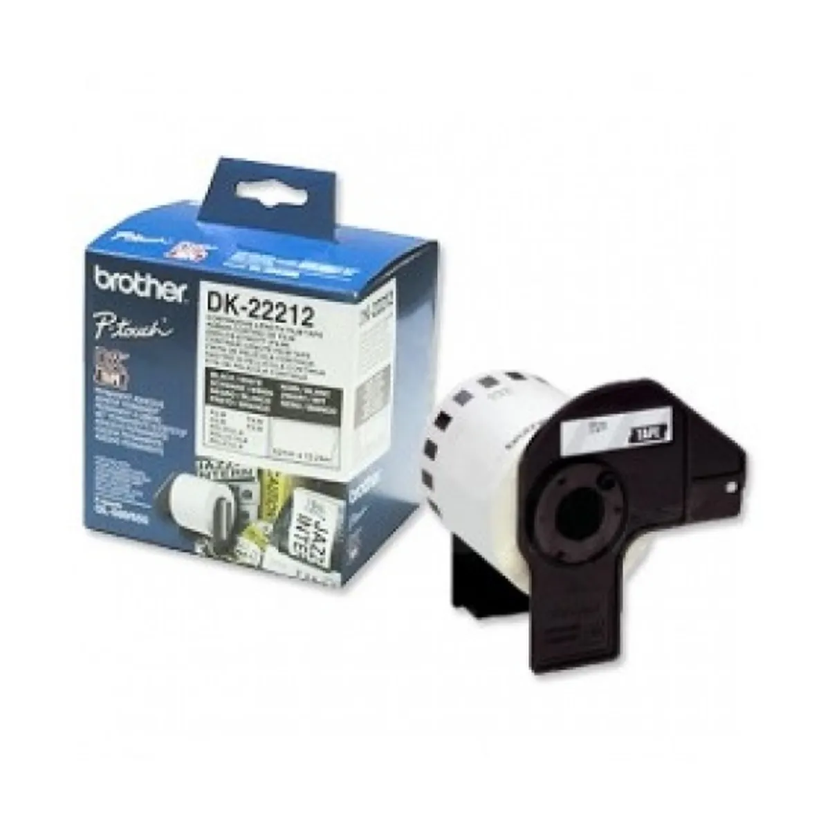 BROTHER DK-22211 P-Touch címke tekercs 29mm x 15,24m fehér alapon fekete #1