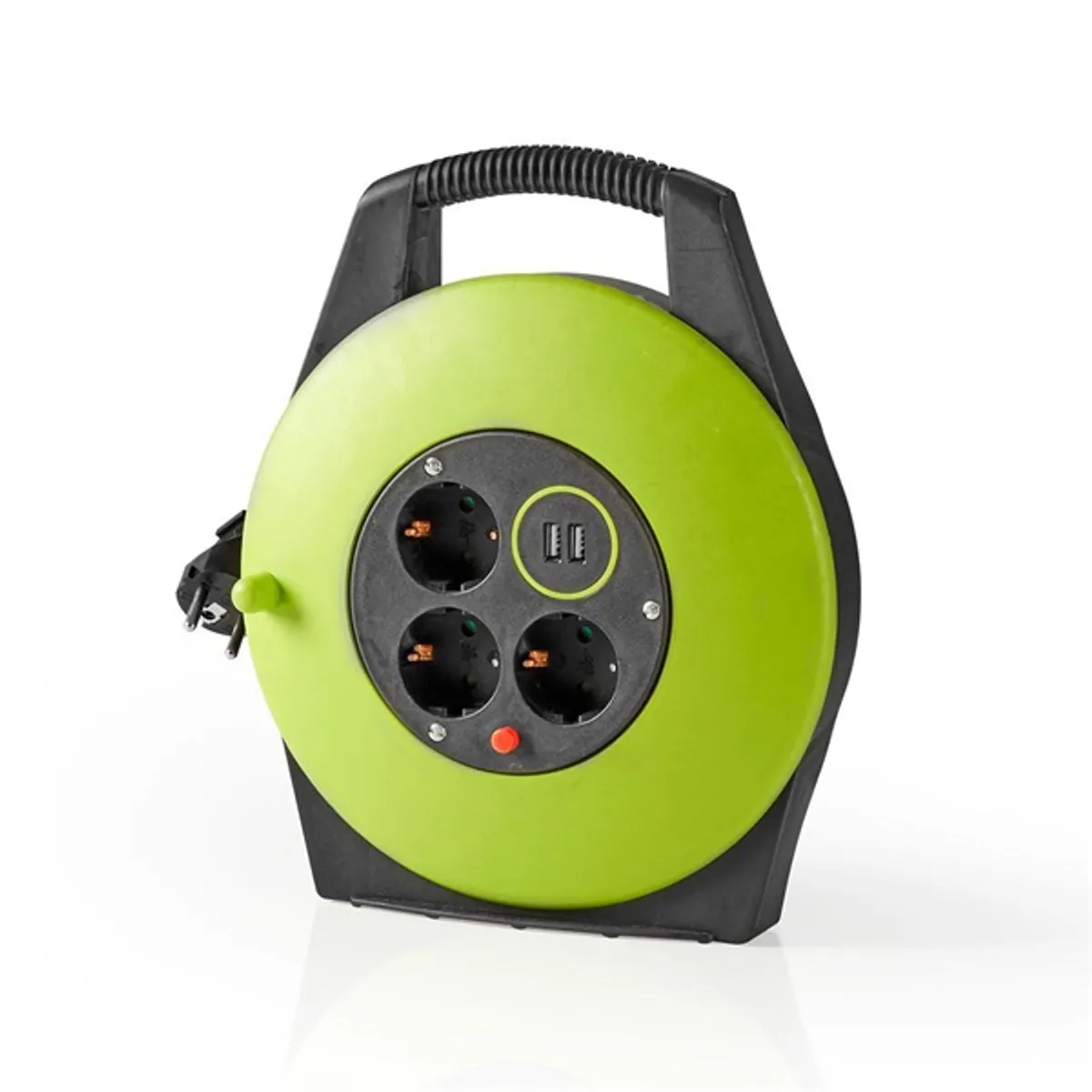 NEDIS PECCR10UFGN kábeldob 10 m 3x Schuko aljzat 2x USB 12W hőkioldó #3