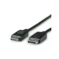 ROLINE 11.04.5781 DisplayPort-HDMI kábel 2 m HDMI apa DisplayPort apa Fekete