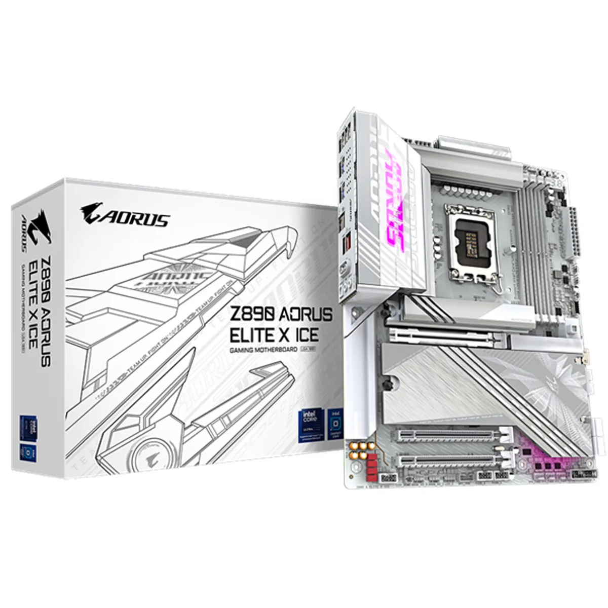 GIGABYTE Z890 AORUS ELITE X ICE AORUS Elite X Ice DDR5 PCIe 5.0 Thunderbolt 4 Wi-Fi 7 2.5GbE #1