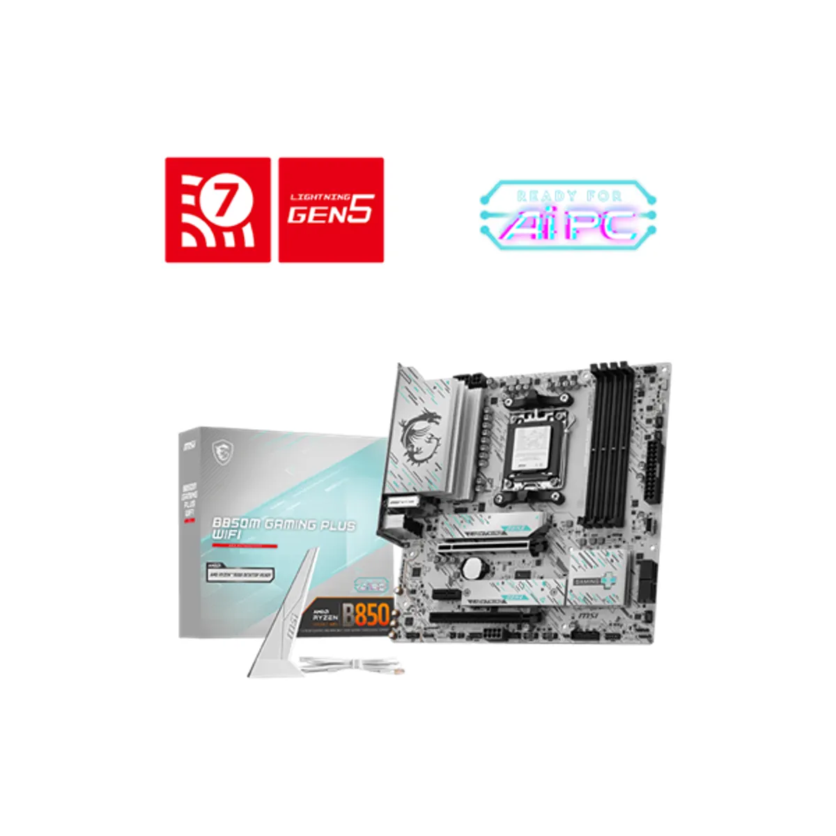MSI PCC B850M GAMING PLUS WIFI Gaming Plus Wifi AM5 ATX DDR5 7200 MHz 4 memóriafoglalat M.2 HDMI DisplayPort WiFi #1