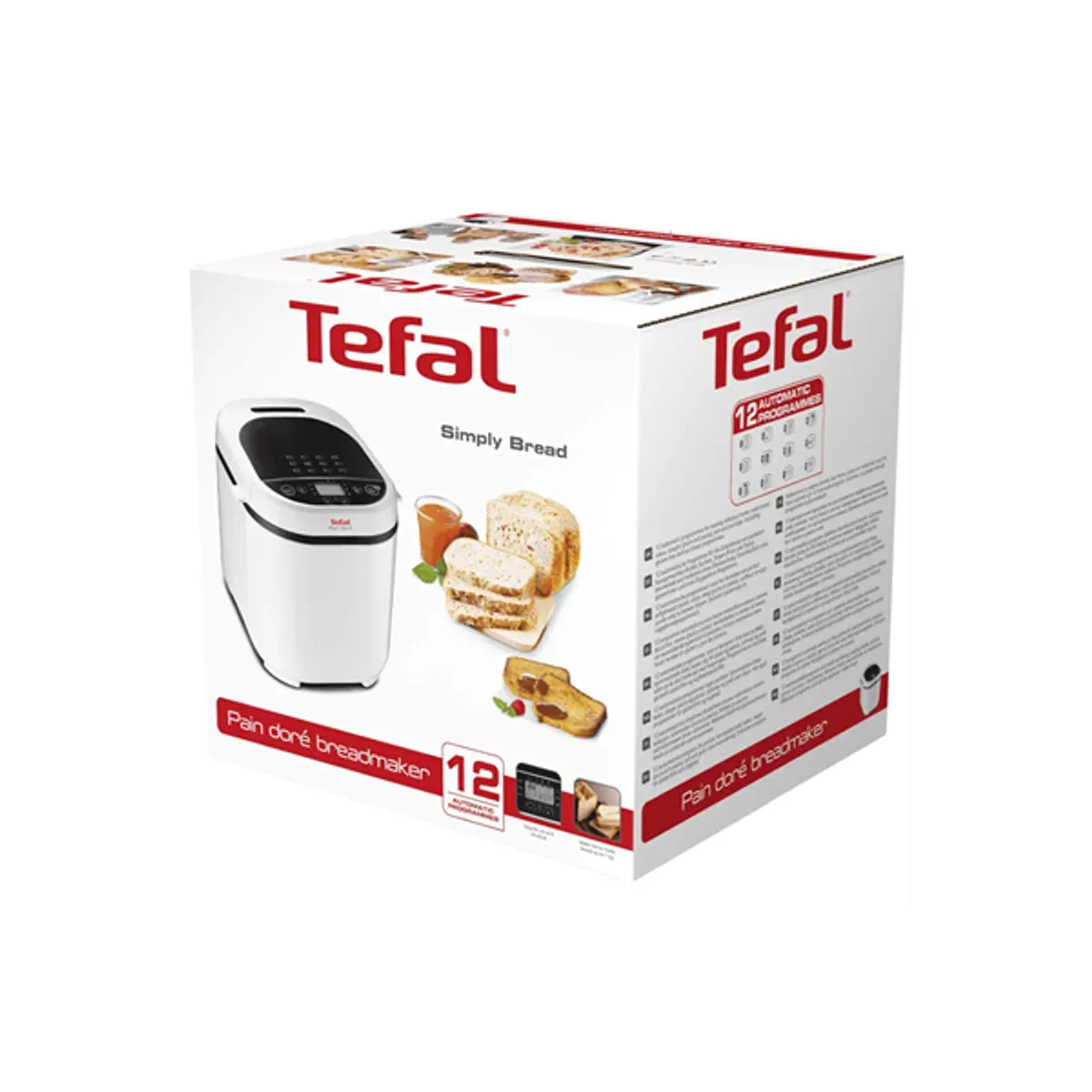 TEFAL PF210138 Pain Doré kenyérsütőgép 12 program 1 kg 720 W 3 súlybeállítás 15 órás késleltetett indítás fehér #7