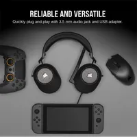 CORSAIR CA-9011270-EU HS65 Surround 50 mm meghajtók, Dolby Audio 7.1, USB adapter, iCUE SoundID, 3,5mm csatlakozás #6