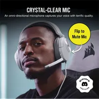 CORSAIR CA-9011261-EU HS55 Stereo fejhallgató fehér 50mm neodímium meghajtók #3