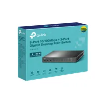 TP-LINK TL-SL1311P 8-portos Fast Ethernet PoE+ kapcsoló 2x GbE RJ45 1x GbE SFP #2