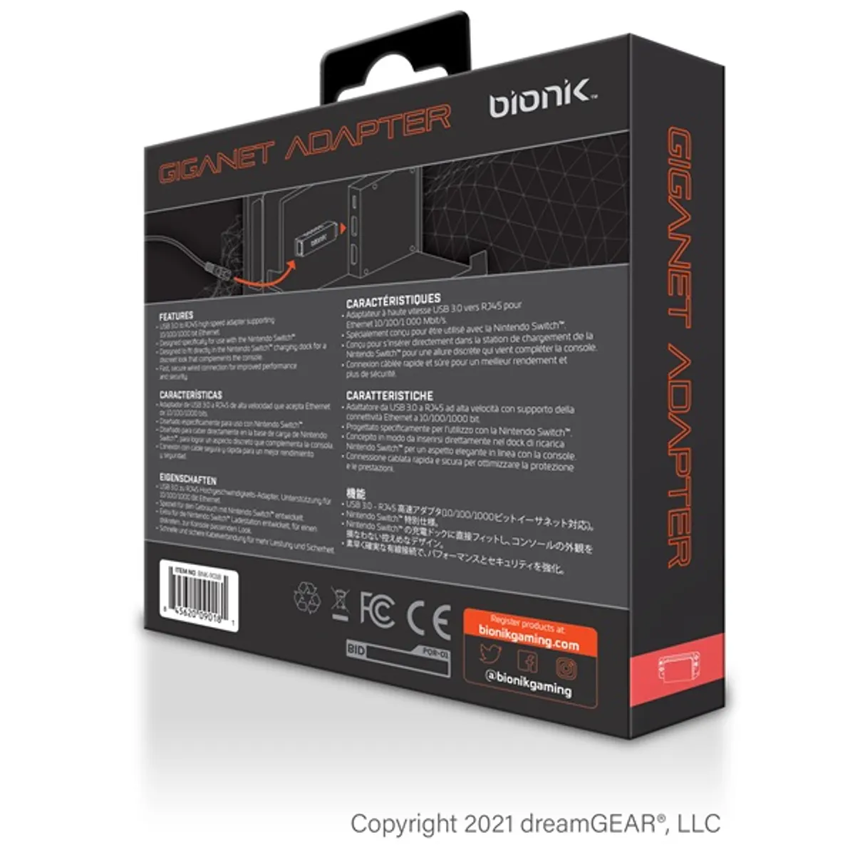 BIONIK BNK-9018 Nintendo Switch USB 3.0 Giganet adapter #2