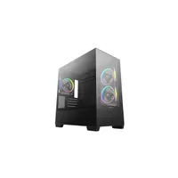 DEEPCOOL R-CG380-BKAGM3-G CG380 3F Micro-ATX üvegfalú fekete táp nélkül