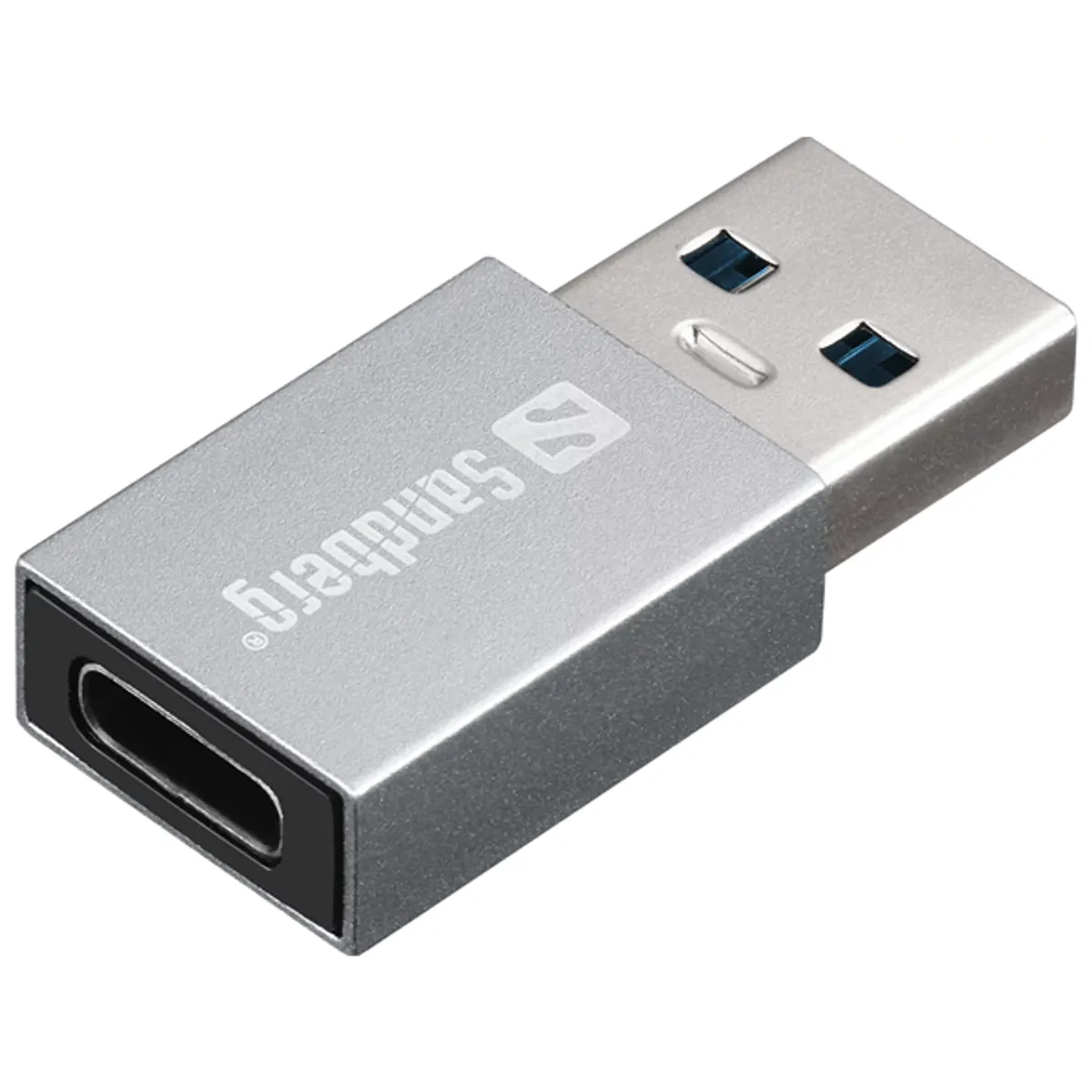 SANDBERG 136-46 USB-A to USB-C dongle alumínium szürke #1