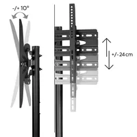 Hama 00220874 FITV gurulós TV-állvány 81-191 cm, 32"-75" TV-átló, VESA 200x200-600x400, 40 kg #3