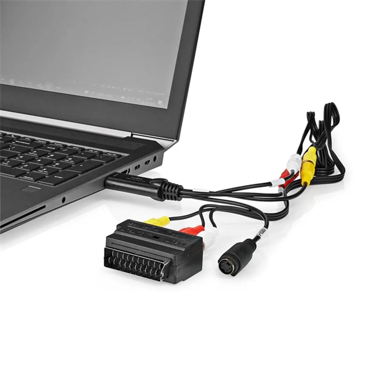 Nedis VGRRU101BK videó grabber scart 3x rca s-video usb 2.0 5 v dc Windows 7-11 480p #2