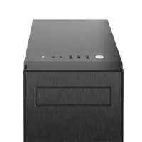 Chieftec AL-02B-TG-OP Hawk fekete edzett üveg oldalpanel alumínium előlap 1x5.25" külső 2x3.5" és 2x2.5" belső ATX mini ITX mATX #5