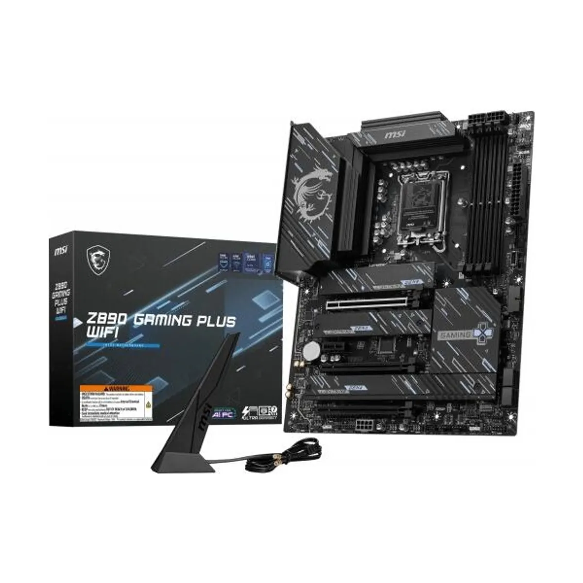 MSI PCC Z890 GAMING PLUS WIFI Z890 gaming plus wifi Intel foglalat S1851 ATX DDR5 7200MHz 4x memória 256 GB max M2 RAID HDMI DP LAN 5Gbps #1