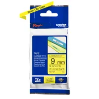 BROTHER TZE621 TZe-621 laminált szalag 9 mm x 8 m sárga alapon fekete #2