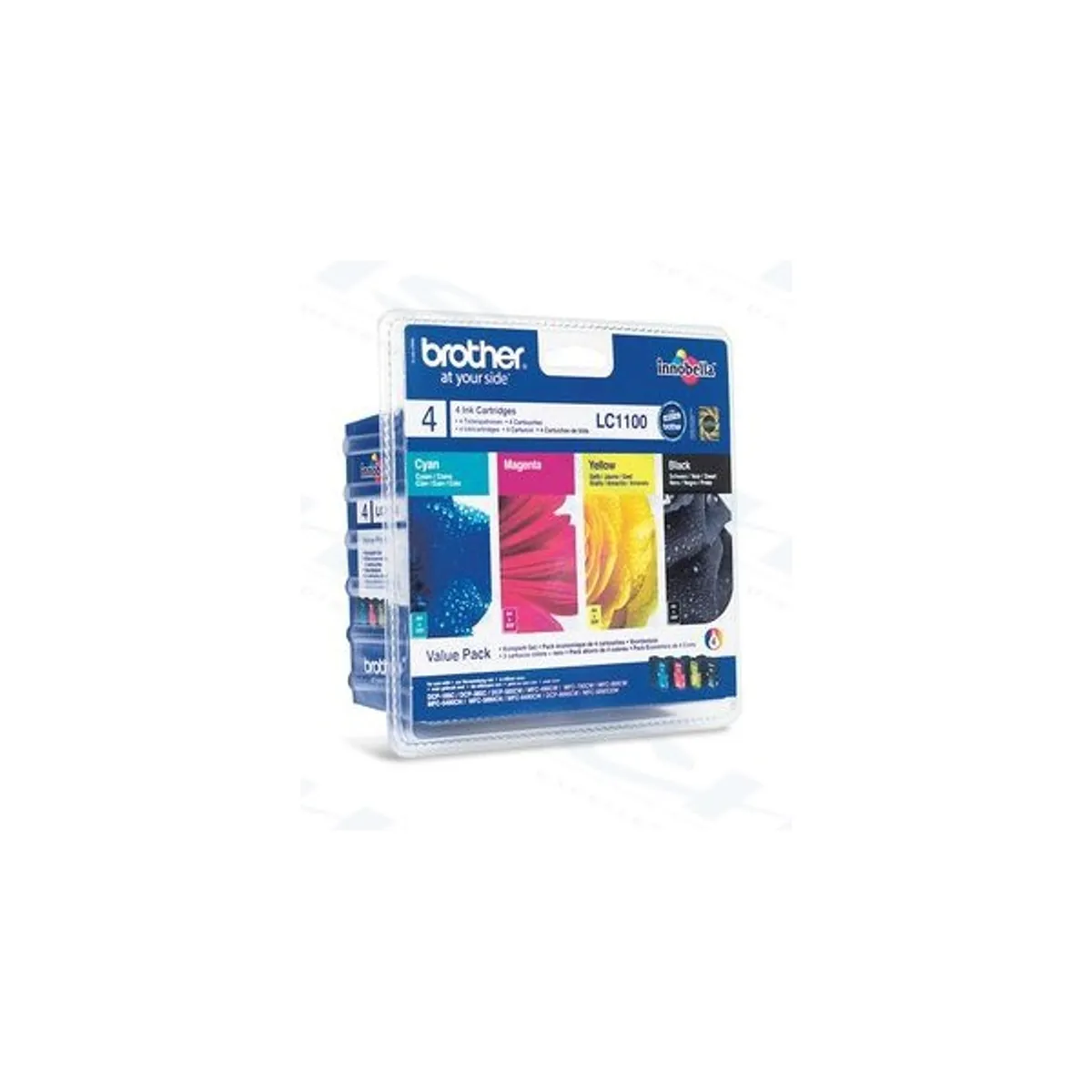 Brother LC1100VALBP tintapatron készlet fekete 450 oldal, CMYK 325 oldal, kompatibilis DCP-6690CW, MFC-5890CN, 6490CW, 6890CDW #1