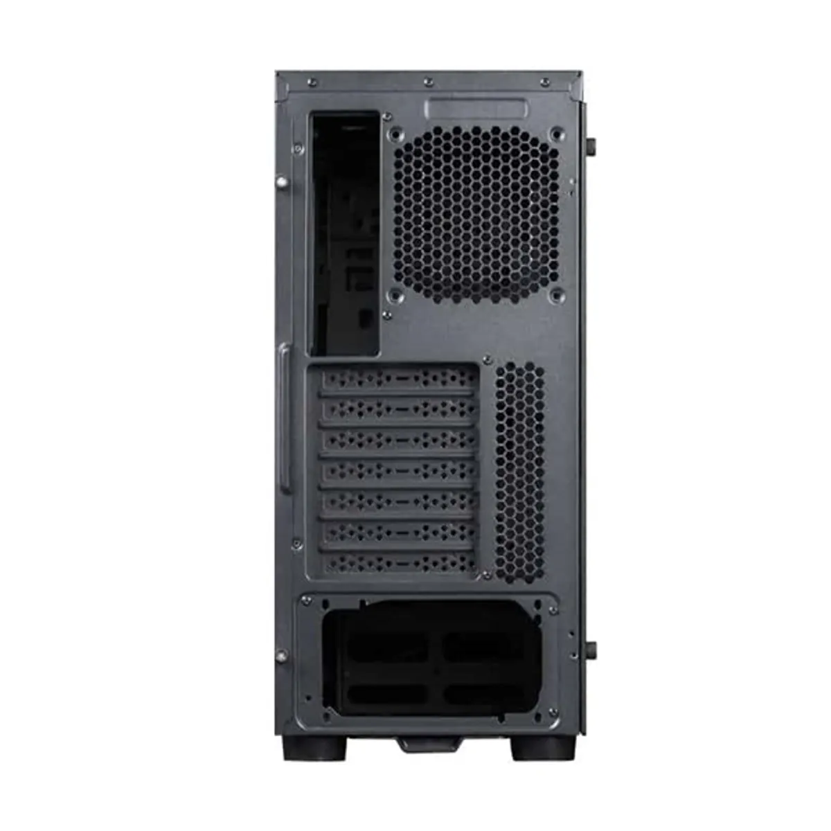 Chieftec AL-02B-TG-OP Hawk fekete edzett üveg oldalpanel alumínium előlap 1x5.25" külső 2x3.5" és 2x2.5" belső ATX mini ITX mATX #2