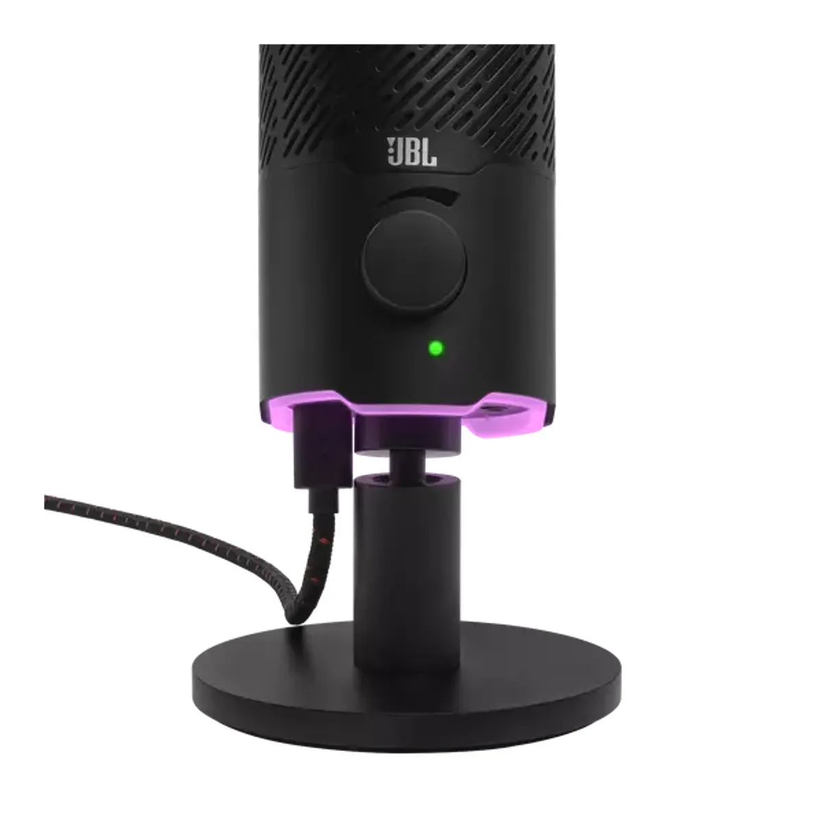 JBL JBLQSTREAMBLK Quantum Stream USB mikrofon 14 mm kondenzátor kardioid és omni 44,1 kHz 48 kHz 96 kHz RGB némítás #9