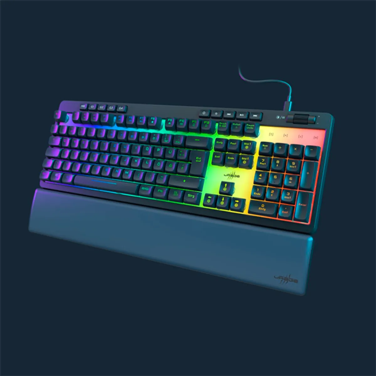 Hama 13217830 uRage Exodus 515 Illuminated RGB Makró Anti-ghosting Levehető csuklótámasz 12 FN funkciók #2