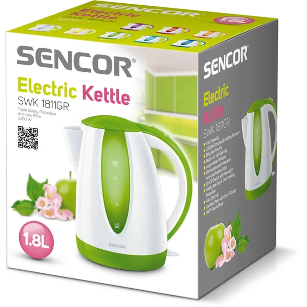 Sencor SWK 1811GR vízforraló 2000 W vízszintjelző #3