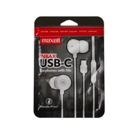 MAXELL 348595 fülhallgató usb-c mikrofon igen stereo fehér vezetékes #2