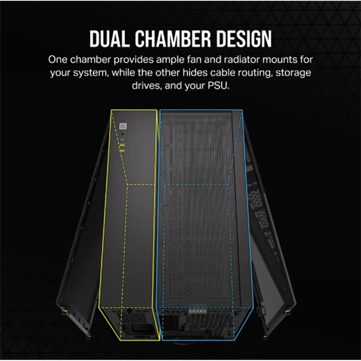 CORSAIR CC-9011265-WW 2500X mATX mid-tower edzett üveg fekete #3