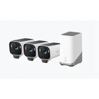Anker T88933W1 eufyCam S3 Pro 3-1 kit 4K UHD, beépített napelem, SolarPlus, AI felismerés arc, ember, jármű, állat, 135 fok FOV, 16GB #1