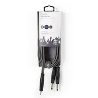 NEDIS COTH23200GY30 2x 6,35 mm - 3,5 mm sztereó audiokábel 3 m sötétszürke #3