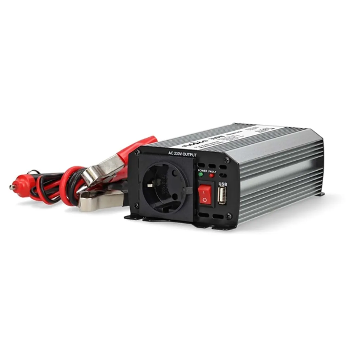 Nedis PIM30012FGY inverter módosított szinusz 12 V DC bemenet 230 V AC kimenet usb porttal 300 W 600 W csúcs #1