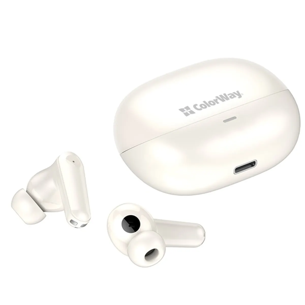 ColorWay CW-TWS1BE slim fülhallgató tws bluetooth 5.3 usb-c bézs 13mm 400 mAh tok #6