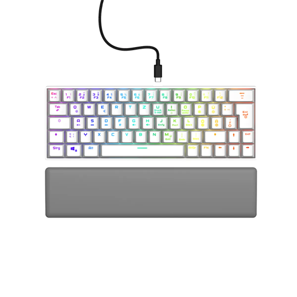 HAMA 13217829 uRage Exodus 760TKL mechanikus RGB Outemu Red mini formátum beépített memória makró- és világításbeállítások fehér #1