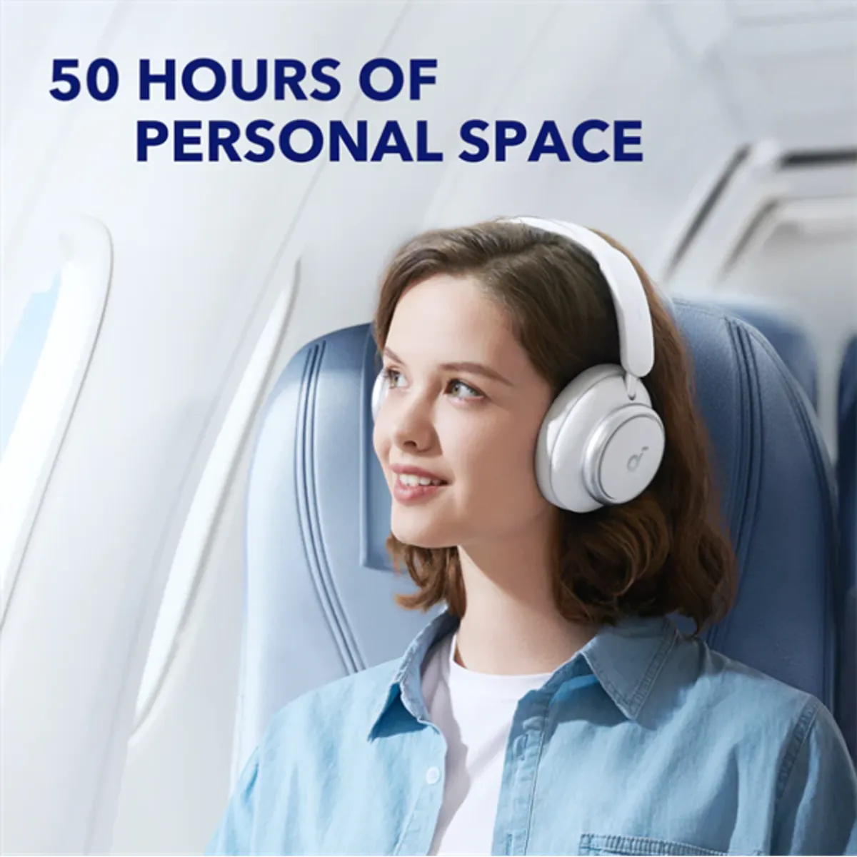 ANKER A3040G21 Space Q45 fejhallgató Bluetooth mikrofon stereo fehér #2