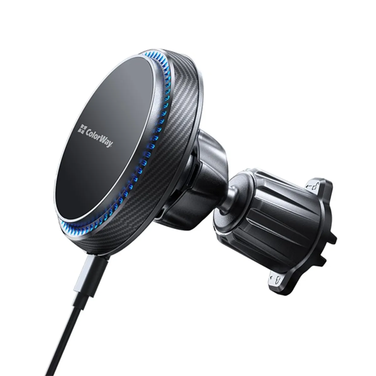 COLORWAY CW-CHMW041Q-BK autós vezeték nélküli töltő és tartó MagSafe 360 fokos 15W fekete #2