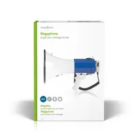 NEDIS meph200wt megafon hatótávolság 1500 m 25 W RMS beépített sziréna vállpánt levehető mikrofon #6
