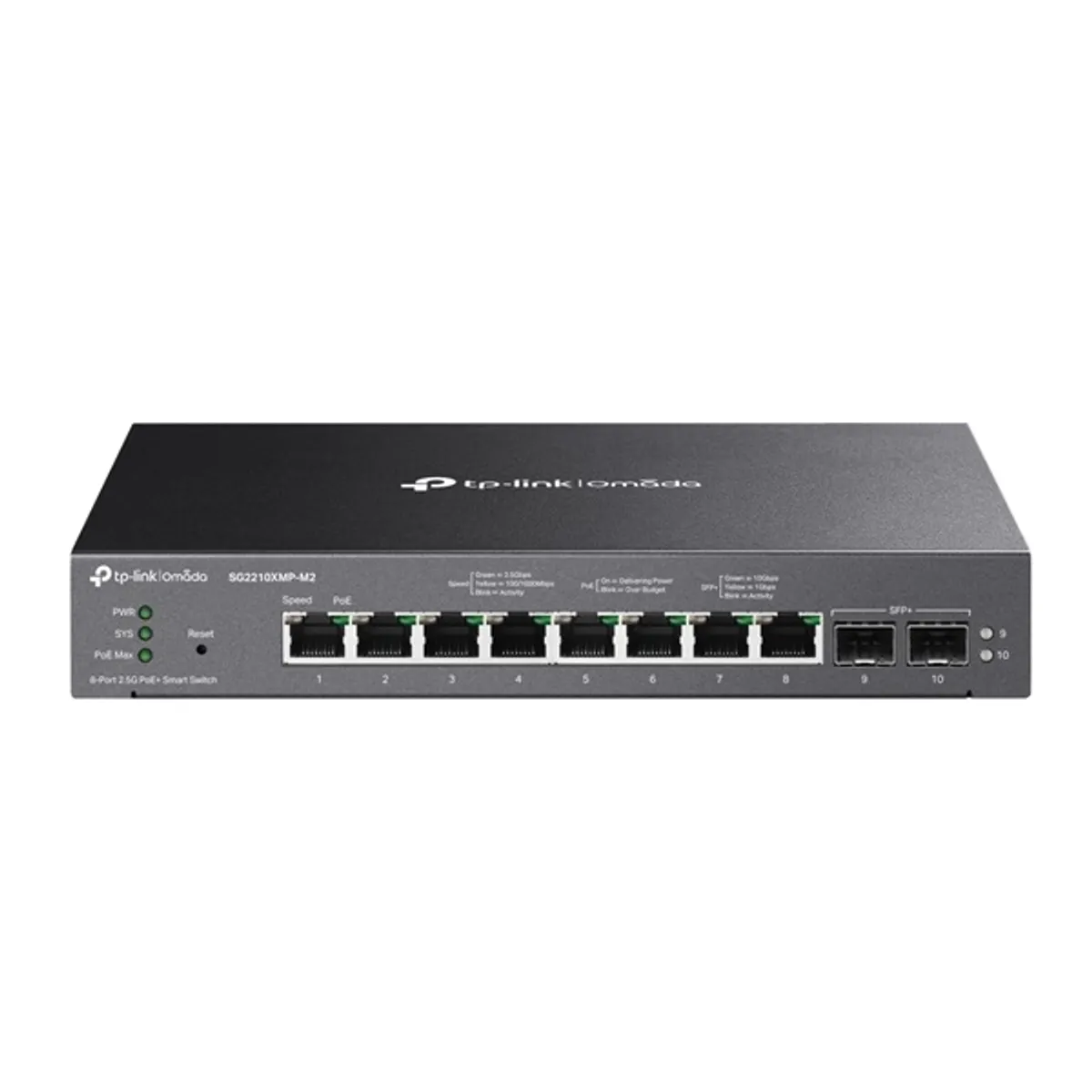 TP-LINK SG2210XMP-M2 Omada 8x2.5G PoE 2x10G SFP kapcsoló 80 Gbps #1