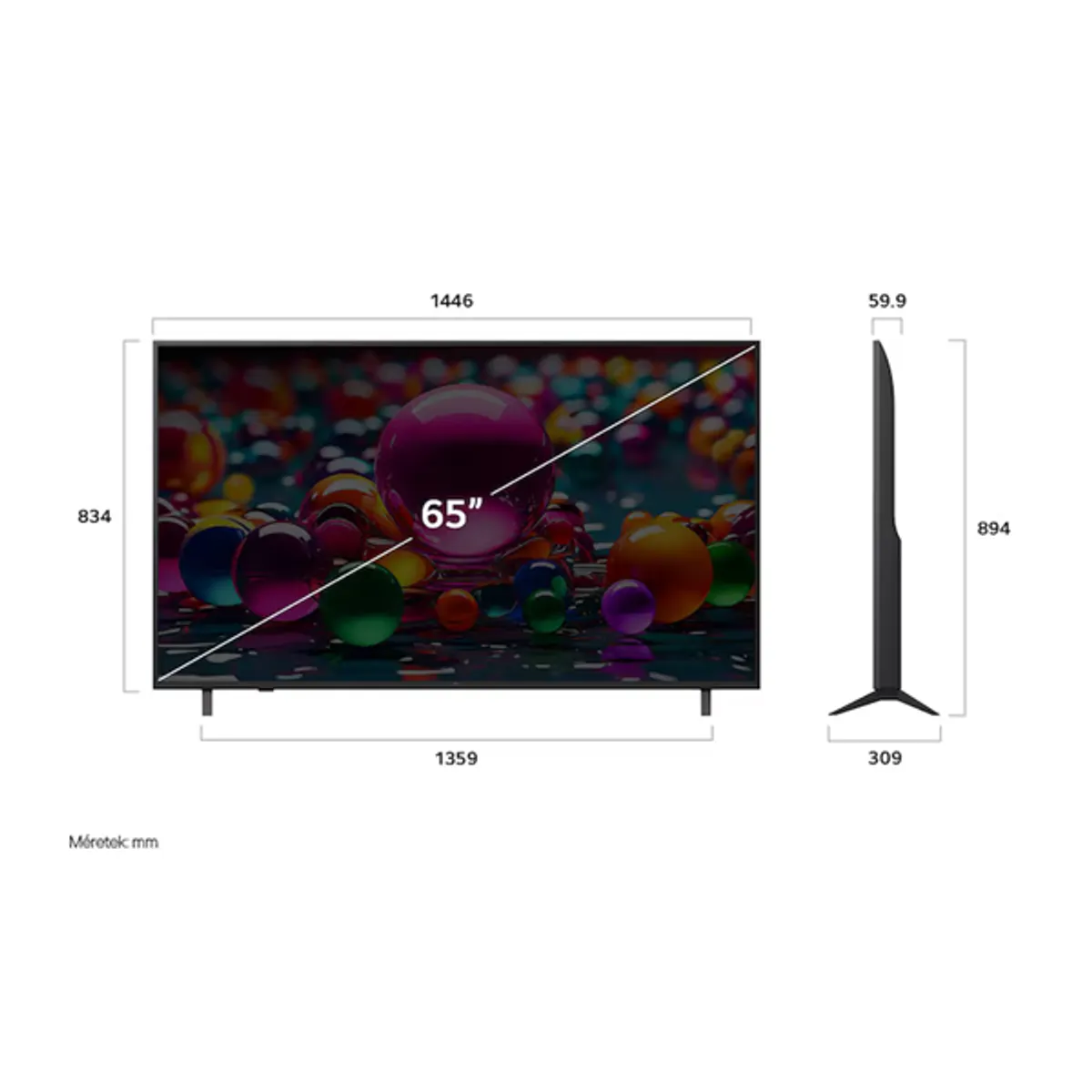 LG TV 65UA75003LA.AEU UA7500 65" 4K UHD Smart TV, 3xHDMI, 60 Hz, VESA 300x200, Ethernet #4