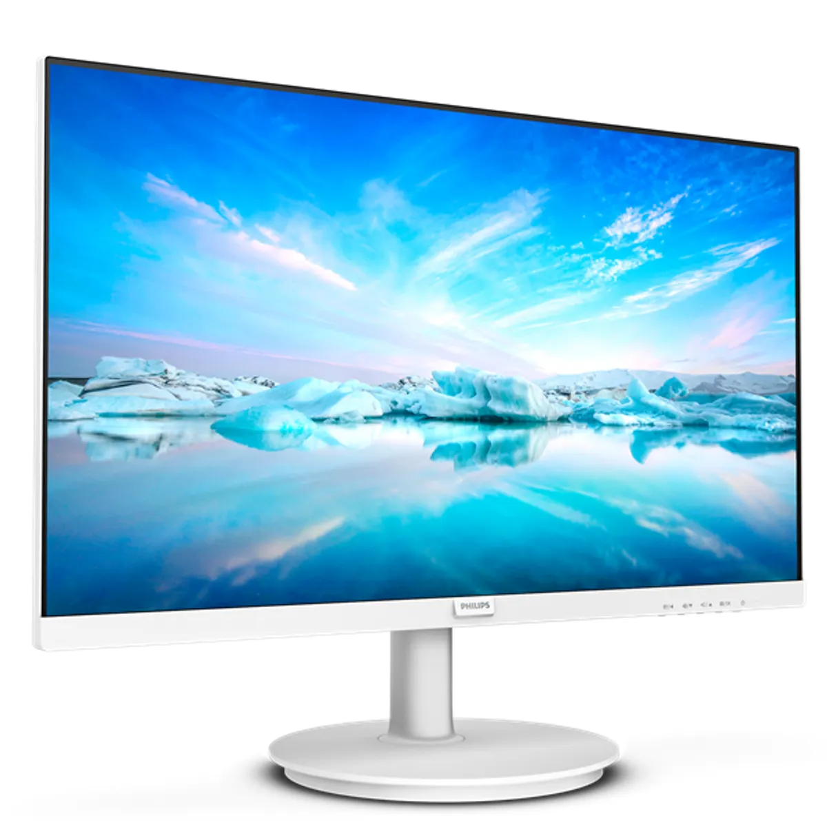 Phi Mon 241V8AW/00 Philips 23.8" IPS FHD monitor 75 Hz 4 ms HDMI D-Sub fehér VESA 100x100 beépített hangszóró #6