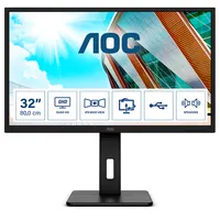 AOC Q32P2 31.5" ips 2560x1440 75Hz 4ms HDMI DisplayPort USB 3.2 Gen1 x4 VESA 100x100 állítható magasság forgatható pivot #1