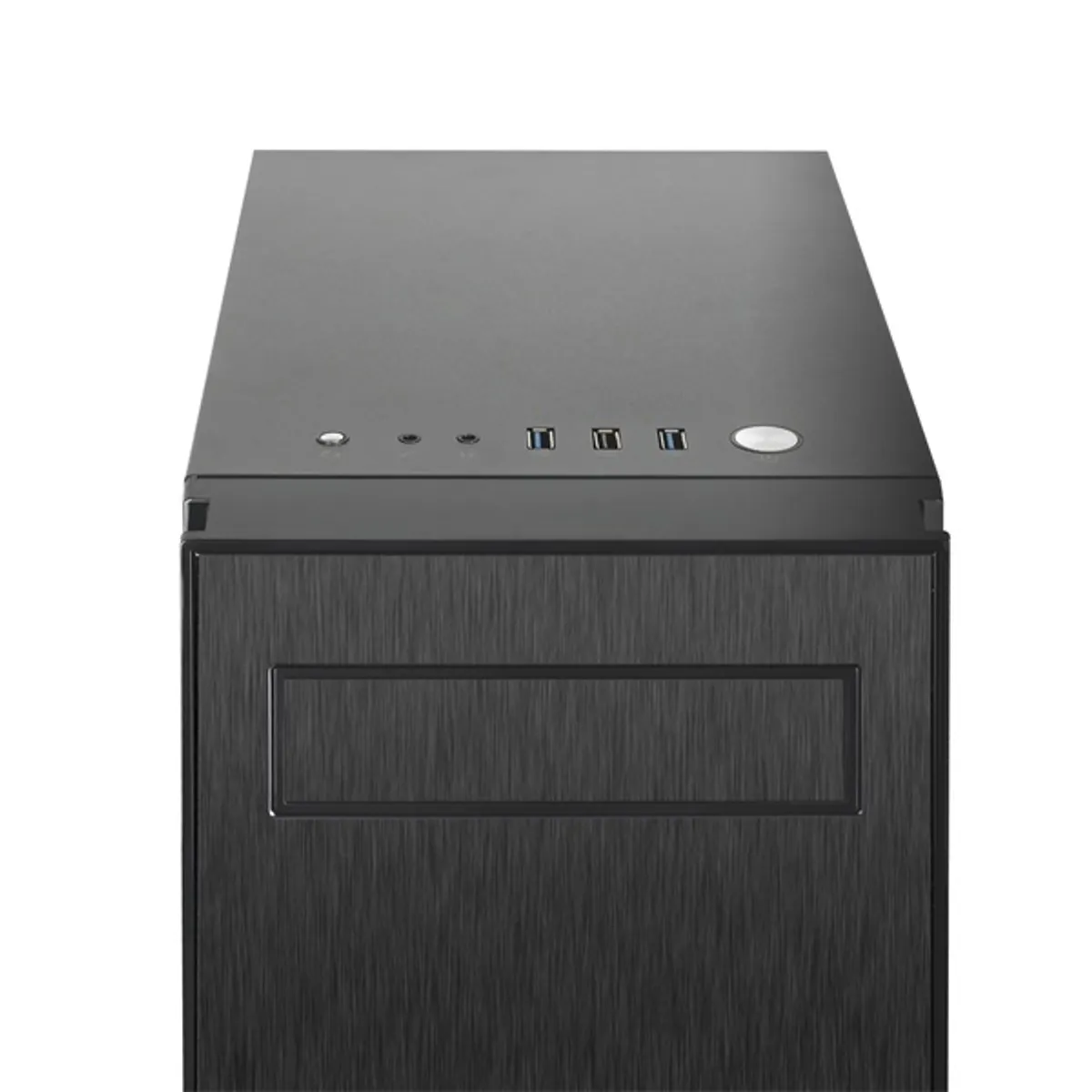 Chieftec AL-02B-TG-OP Hawk fekete edzett üveg oldalpanel alumínium előlap 1x5.25" külső 2x3.5" és 2x2.5" belső ATX mini ITX mATX #5