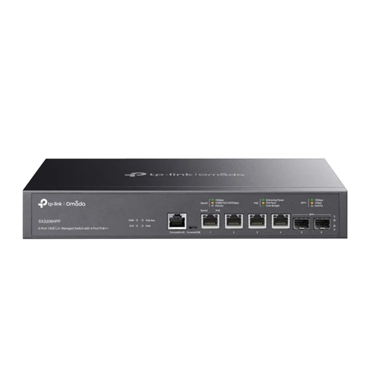 TP-LINK SX3206HPP Omada 4x10G RJ45 2x10G SFP rackbe szerelhető PoE 200W Layer2 #1