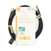 NEDIS CSGL02210BK30 SMA kábel RP SMA férfi, RP SMA női, aranyozott, 50 Ohm, egyetlen árnyékolt, 3,00 m, kerek #3