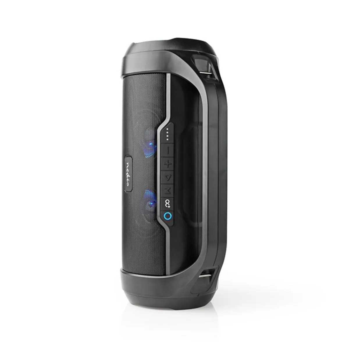 Nedis SPBB310BK Partymagnó Bluetooth 5.0 40 W RMS 120 W csúcs 3000 mAh IPX5 10 m hatótávolság USB AUX microSD fekete #3