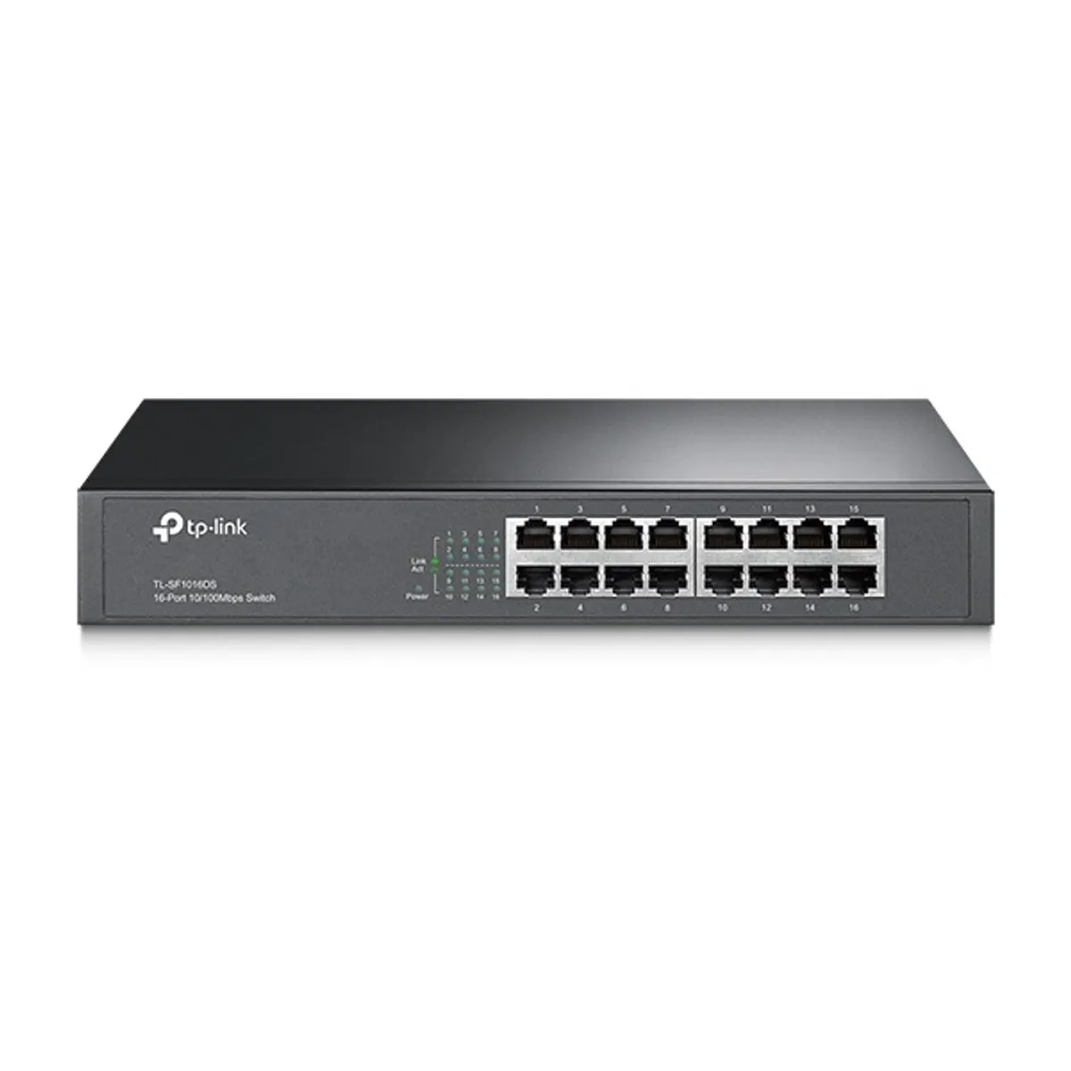 TP-LINK TL-SF1016DS 16-portos 10–100 Mbps kapcsoló rackbe szerelhető fémház nem menedzselhető #1