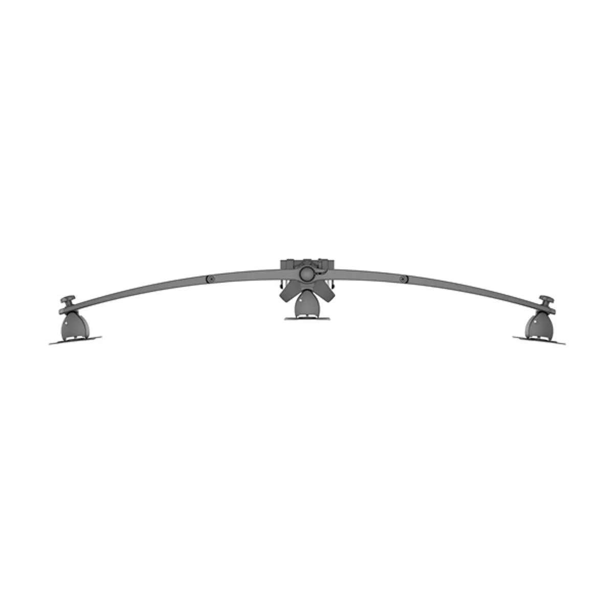 Multibrackets 7350105210372 Asztali konzol 3 képernyőre 15"-24" VESA 75x75, 8 kg képernyőnként, dőlés 20 fok, forgás 90 fok, yaw 10 fok, fekete #6