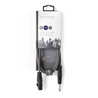 NEDIS COTH15120GY15 félprofi audio kábel 6,35 mm mono jack - 3p XLR aljzat, 1,5 m #3