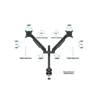 Multibrackets 7350022737204 m VESA gas lift arm dual fekete 15-32" #9